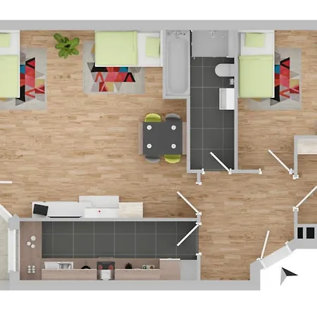 Apartament Cozy Balcony In Essen-kupferdreh Essen